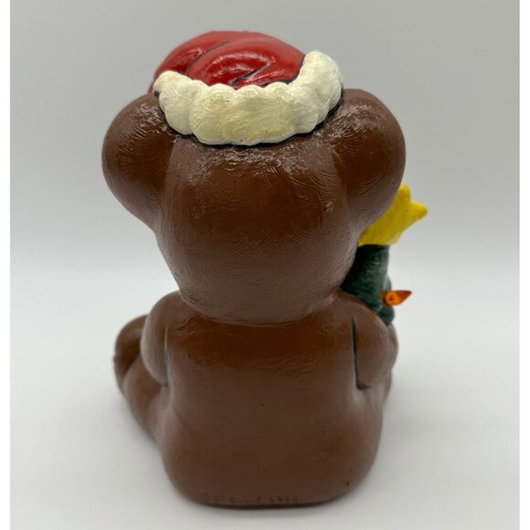 Vintage Santa Claus Bear Christmas Tree Lighted Ceramic 1990s Kitschy Decoration - Picture 4 of 10